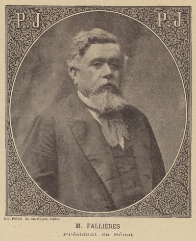 Armand Fallieres, President of the French Senate by Eugene Pirou