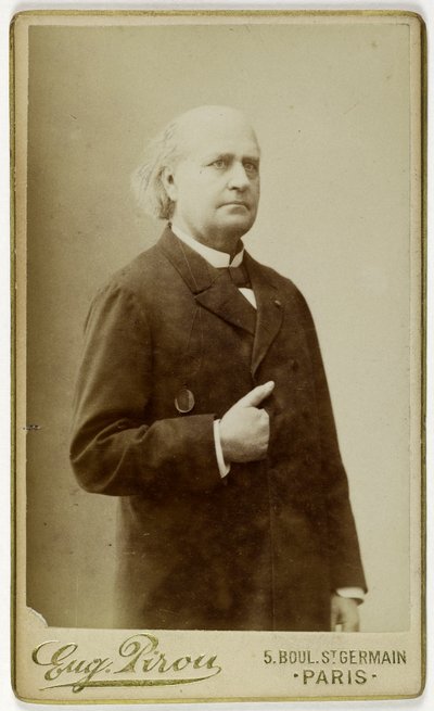 Portrait of Leconte de Lisle, (Charles Marie Leconte, known as), (1818-1894), (Poet) by Eugene Pirou