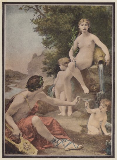 The poet and the fountain by Eugene Romain Thirion