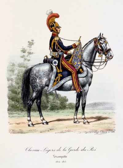 Chevau-Légers de la Garde du Roi, Trumpeter by Eugene Titeux