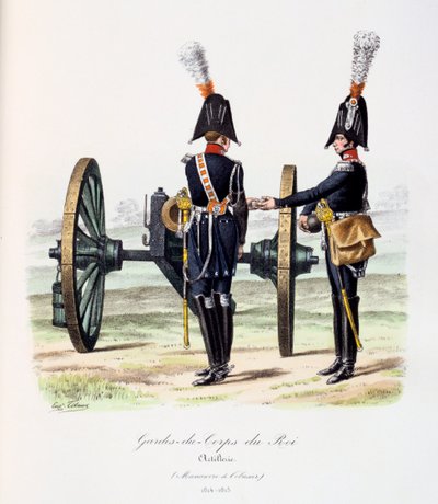 Gardes-du-Corps de Roi, Artillery by Eugene Titeux