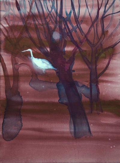 White Crane by Eugenie Vronskaya