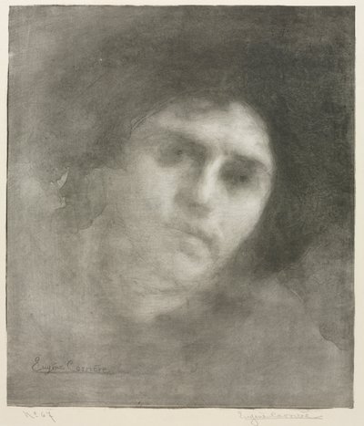 Madame Eugène Carrière Large Plate by Eugène Carrière