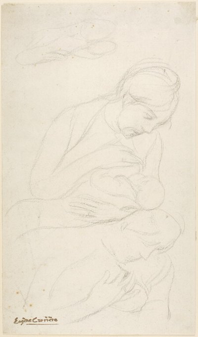 Mother Nursing Child by Eugène Carrière