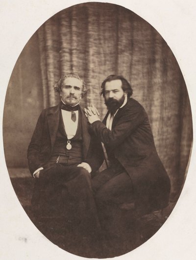 Portrait of the Actor Pierre Bocage and Friend by Eugène Colliau