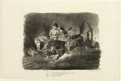 Faust and Mephistopheles Galloping Through the Night of the Witches
