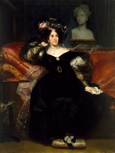 Portrait of Mme. Jules-Antoine Droz by Eugene Deveria