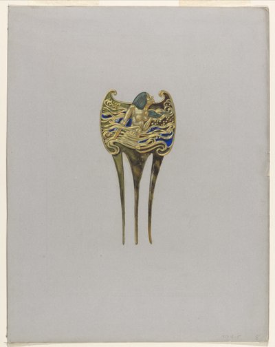 Design for a Nymph Comb by Eugene Grasset