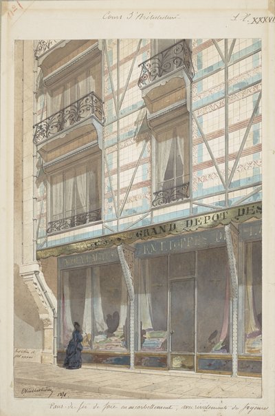 Iron-frame House with Glazed Earthenware Cladding by Eugène Viollet le Duc
