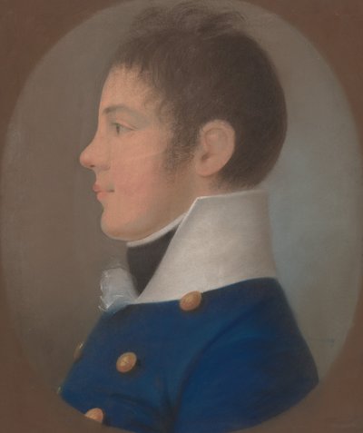 Portrait of a Young Man in Profile by European 19th Century