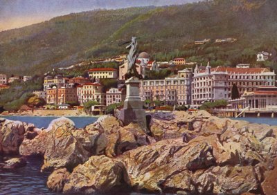 Abbazia, Now Opatija in Croatia: Madonna del Mare, Nello Sfondo la Chiesa di S Maria Annunciata by European Photographer
