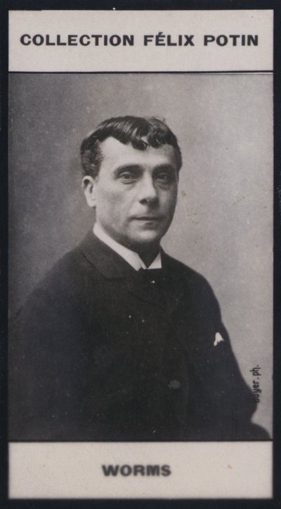 Gustave Worms (1836) (black and white photo) by European Photographer