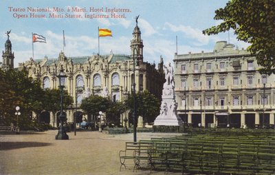 Havana, Cuba: Opera House, Marti Statue, Inglaterra Hotel by European Photographer