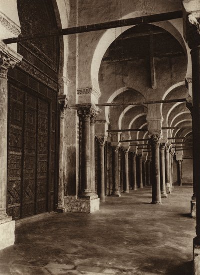 Kairouan, Part View of the Great Mosque by European Photographer