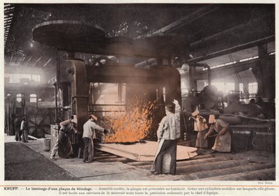 Krupp, Rolling an Armor Plate by European Photographer