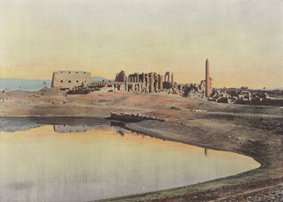 The Sacred Lake of Karnak by European Photographer