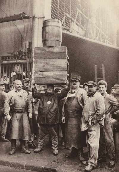 Paris: Porters of the Central-Market by European Photographer