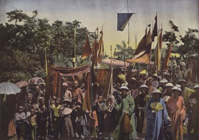 Procession of a Chinese Congregation by European Photographer