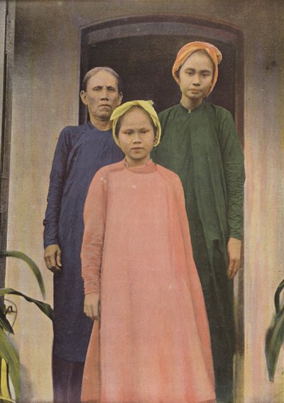A Mother-in-law and Her Daughters-in-law in Mytho by European Photographer