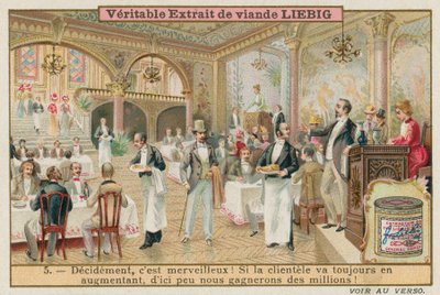 A Full Restaurant by European School