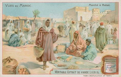 A Market in Rabat by European School