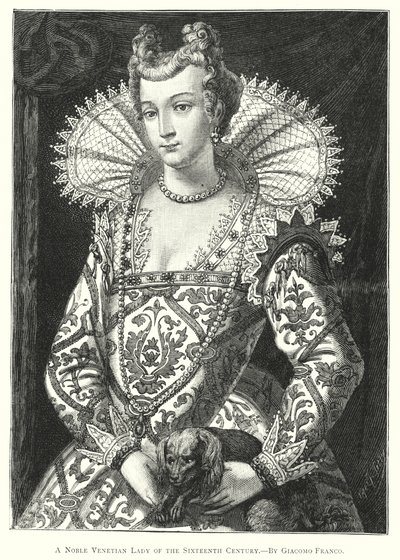 A Noble Venetian Lady of the Sixteenth Century by European School
