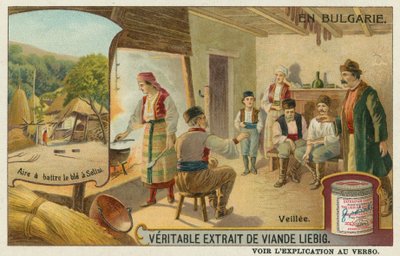 A vigil and the wheat threshing in Secke by European School