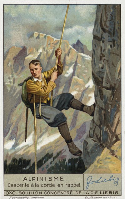 Abseiling on a rope by European School