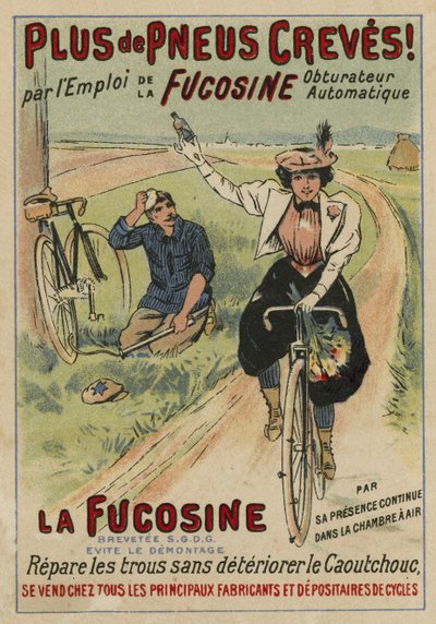 Advertisement for Fucosine Puncture Repair Kits by European School