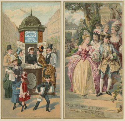 Advertisement for Veloutine Charles Fay Rice Powder by European School