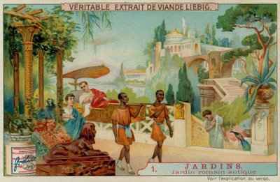 An Ancient Roman Garden by European School