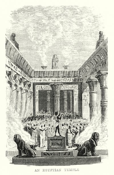 An Egyptian Temple by European School