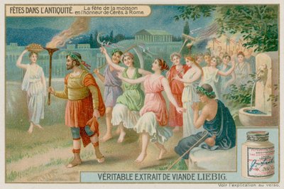 Ancient Roman Harvest Festival in Honour of Ceres by European School