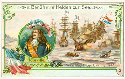 Anne Hilarion de Tourville, French admiral, and the Battle of Beachy Head by European School