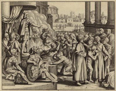 Antiochus and the martyrdom of the woman with seven sons by European School