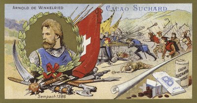 Arnold von Winkelried and the Battle of Sempach, Switzerland, 1386 by European School
