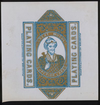 Artwork for playing cards by European School