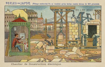Automated Electric Building Site in the Year 2000 by European School