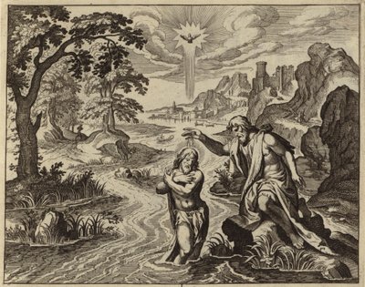 Baptism of Jesus Christ by European School