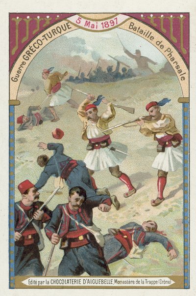 Battle of Farsala, Greco-Turkish War, 5 May 1897 by European School