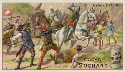 Battle of Naefels, Switzerland, 9 April 1388 by European School