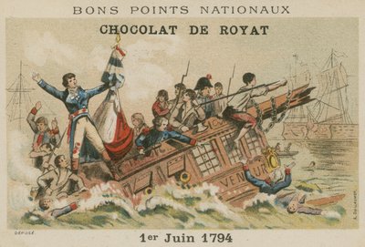 Battle of Ushant (Glorious First of June), 1794 by European School