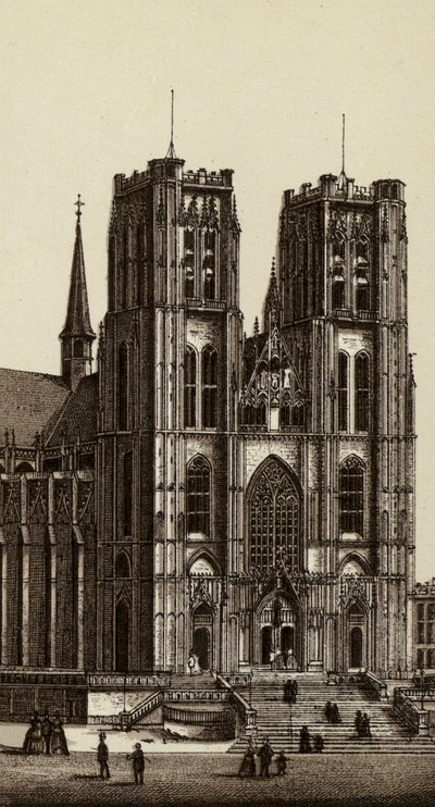 Brussels: Church of Saints Michael and Gudula by European School