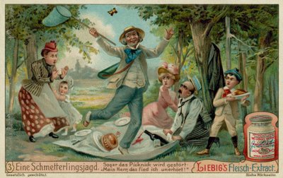 Butterfly Hunting and a Picnic by European School