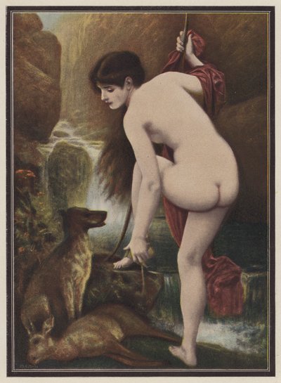 Callisto, nymph from Greek mythology by European School