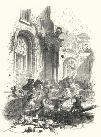 Capture of Constantinople by the Turks by European School