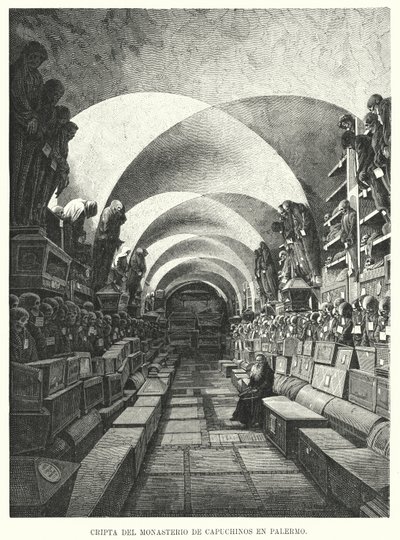 Catacombs of the Capuchin Monastery, Palermo, Sicily, Italy by European School