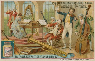 Chamber music instruments from the 18th century by European School