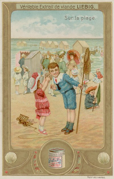 Children Listening to the Sea in a Shell by European School