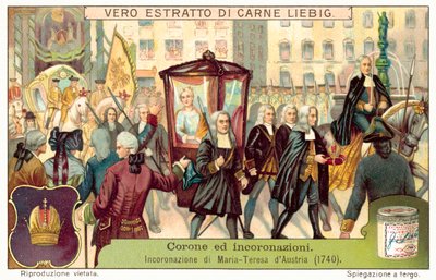 Coronation of Empress Maria Theresa of Austria by European School